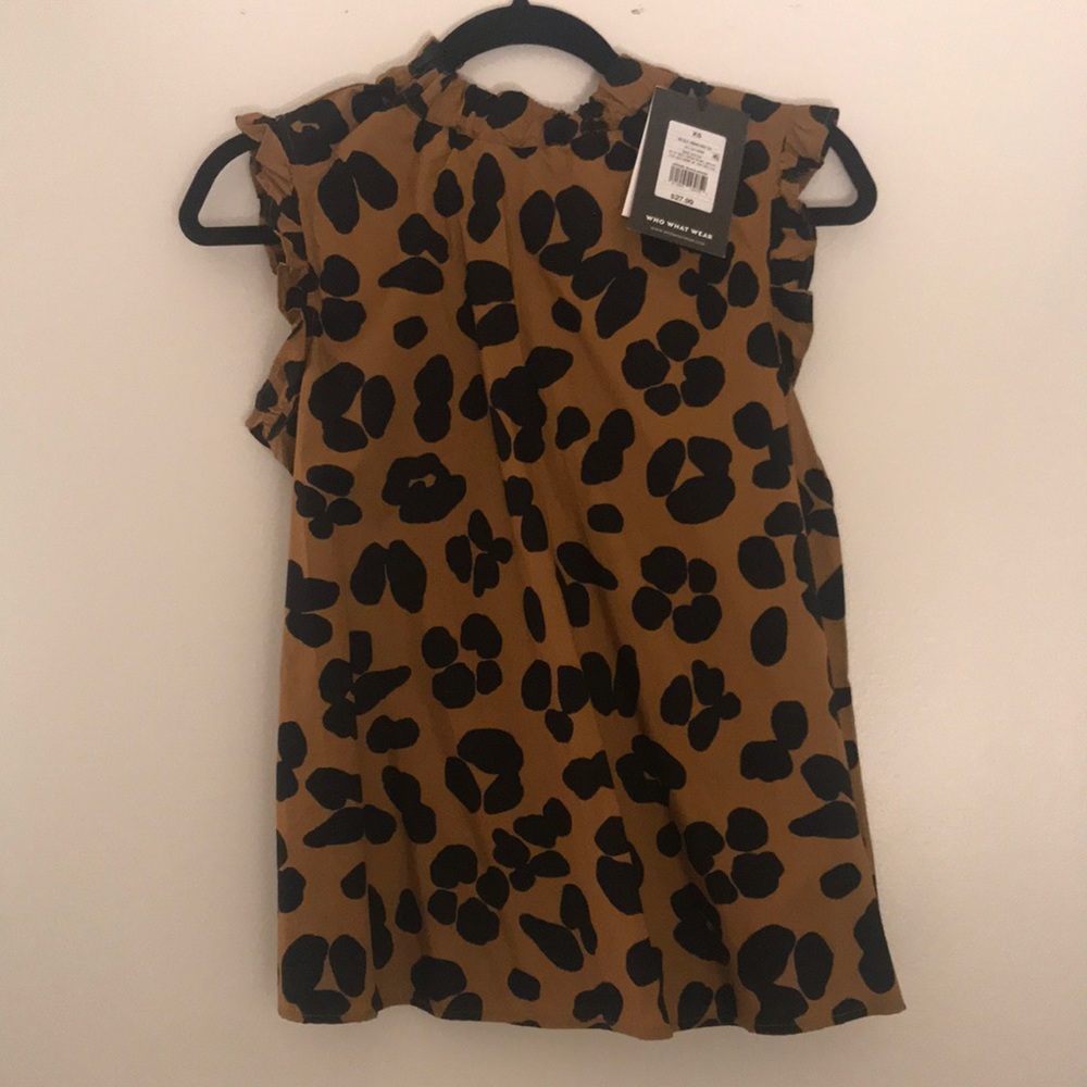 Who What Wear Cheetah Print Blouse